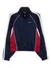 We11 Done Contrast Track Jacket In Blue