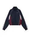 We11 Done Contrast Track Jacket In Blue