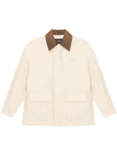 We11 Done Beige Padded Jacket In Light Beige