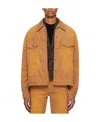 We11 Done Corduroy Denim Coat In Brown