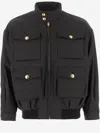 We11 Done Cotton Blend Multi-pocket Jacket In Black