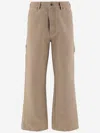 We11 Done We11done Logo Patch Pants In Brown