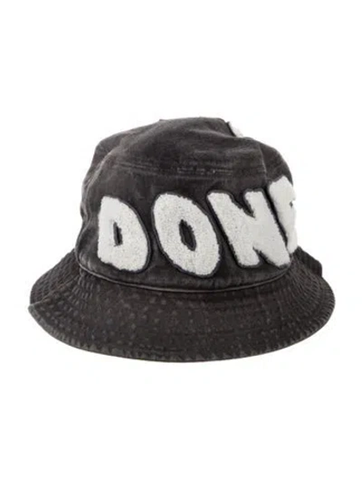 Pre-owned We11 Done Cotton Denim Bucket Hat In Black