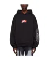 We11 Done Cotton Hooded Sweater In Black