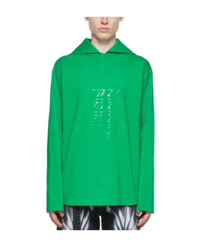 We11 Done Green Cotton Henley