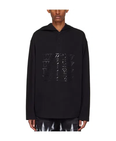 We11 Done Cotton Polo Shirt In Black