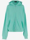 We11 Done We11done Cap Zip-up Hoodie In Green
