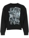 We11 Done We11done Graphic Printed Crewneck Sweatshirt In Black