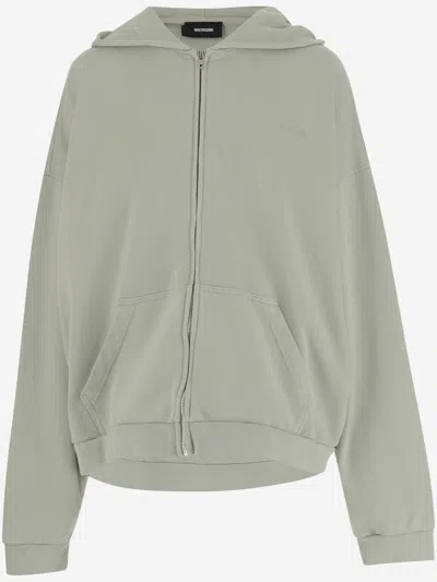 WE11 DONE COTTON SWEATSHIRT WITH LOGO