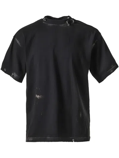 We11 Done Cotton T-shirt In Black