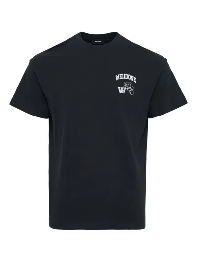 We11 Done Cotton T-shirt In Black