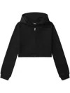 We11 Done Spiked Zip-up Hoodie In Black