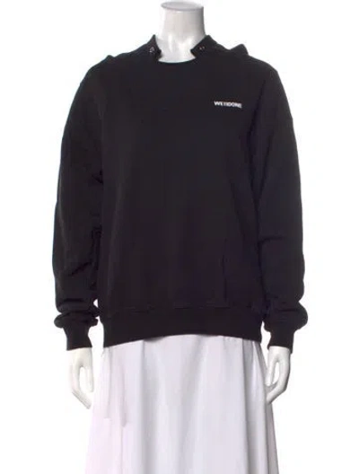 Pre-owned We11 Done Crew Neck Long Sleeve Hoodie In Black