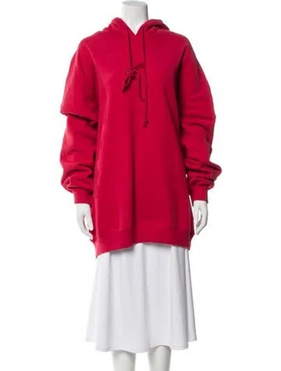 Pre-owned We11 Done Crew Neck Long Sleeve Hoodie In Pink