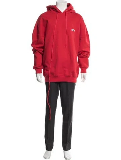 Pre-owned We11 Done Crew Neck Long Sleeve Hoodie In Red