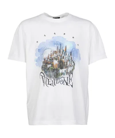 We11 Done Crew Neck Short-sleeved T-shirt In White