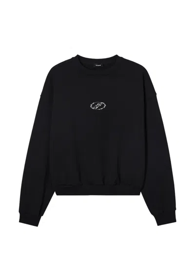 We11 Done Crew-neck Sweatshirt In Black