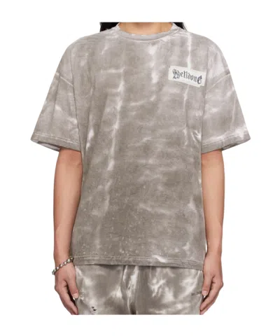 We11 Done Crew Neck T-shirt In Gray