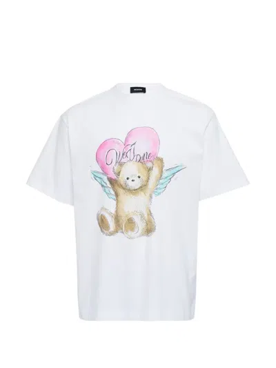 We11 Done Crew-neck T-shirt In White