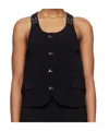 We11 Done Crew Neck Vest In Black