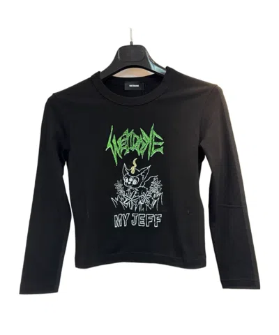 We11 Done Crewneck Sweater In Black