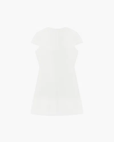 We11 Done Crinkle Mini Dress In White