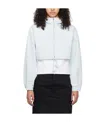 We11 Done Cropped Hooded Sweater In White