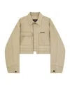 We11 Done Cropped Jacket In Nude