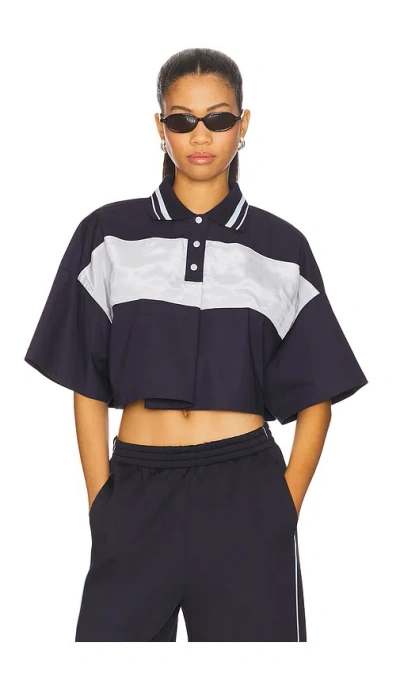 WE11 DONE CROPPED POLO TOP