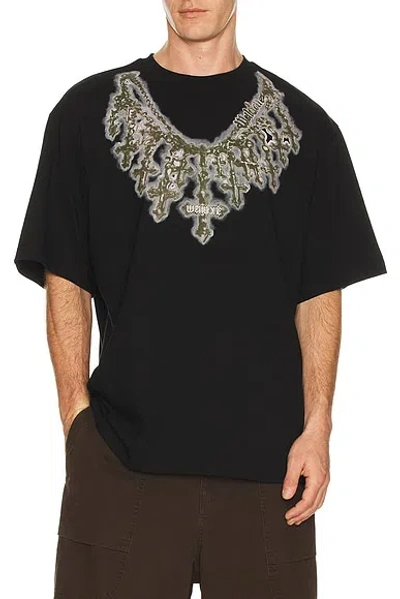 We11 Done Cross Necklace T-shirt In Black