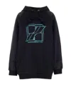 We11 Done Crystal-embellished Hoodie In Black