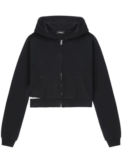 We11 Done Cut-out Hoodie In 黑色