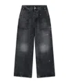 We11 Done Denim Fatigue Pants In Black