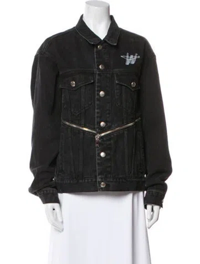 Pre-owned We11 Done Denim Jacket In Black