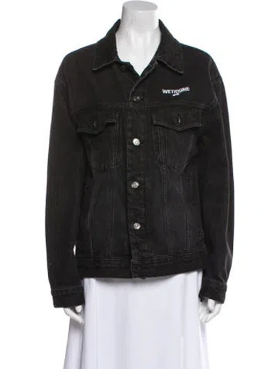 Pre-owned We11 Done Denim Jacket In Black
