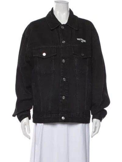 Pre-owned We11 Done Denim Jacket In Black