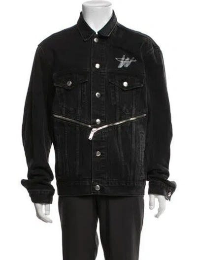 Pre-owned We11 Done Denim Jacket In Black