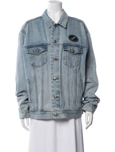 Pre-owned We11 Done Denim Jacket In Blue