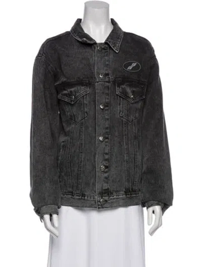Pre-owned We11 Done Denim Jacket In Gray