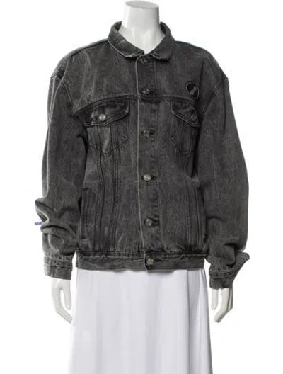 Pre-owned We11 Done Denim Jacket In Gray