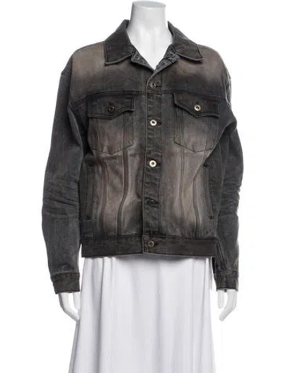Pre-owned We11 Done Denim Jacket In Grey