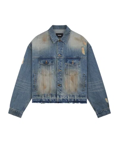 WE11 DONE DISTRESSED DENIM JACKET