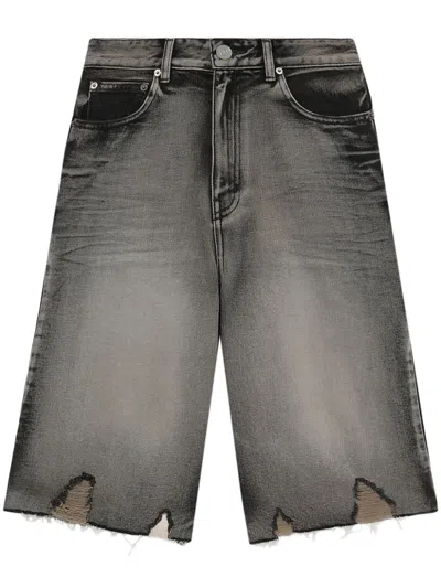 We11 Done Black Denim Jorts