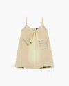 We11 Done Distressed Pattern Reveal Mini Dress In Neutral