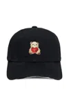 We11 Done Distressed Teddy-bear Cap In Black