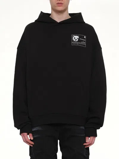 We11 Done Dna Teddy Id Hoodie In Black