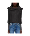 We11 Done Drooping Neck Sweater In Black