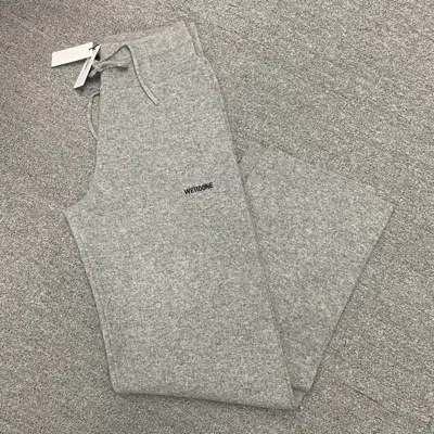 We11 Done Elastic Waist Casual Pants In Gray