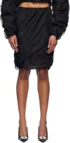 We11 Done Elastic Waist Skirt In Black