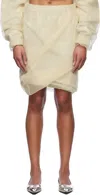 We11 Done Elastic Waist Skirt In Nude